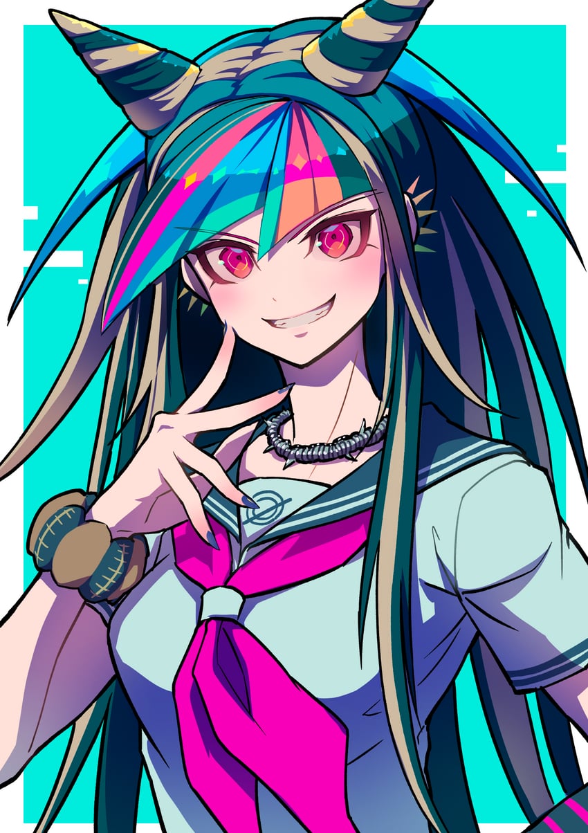 mioda ibuki (danganronpa and 1 more) drawn by youko-shima