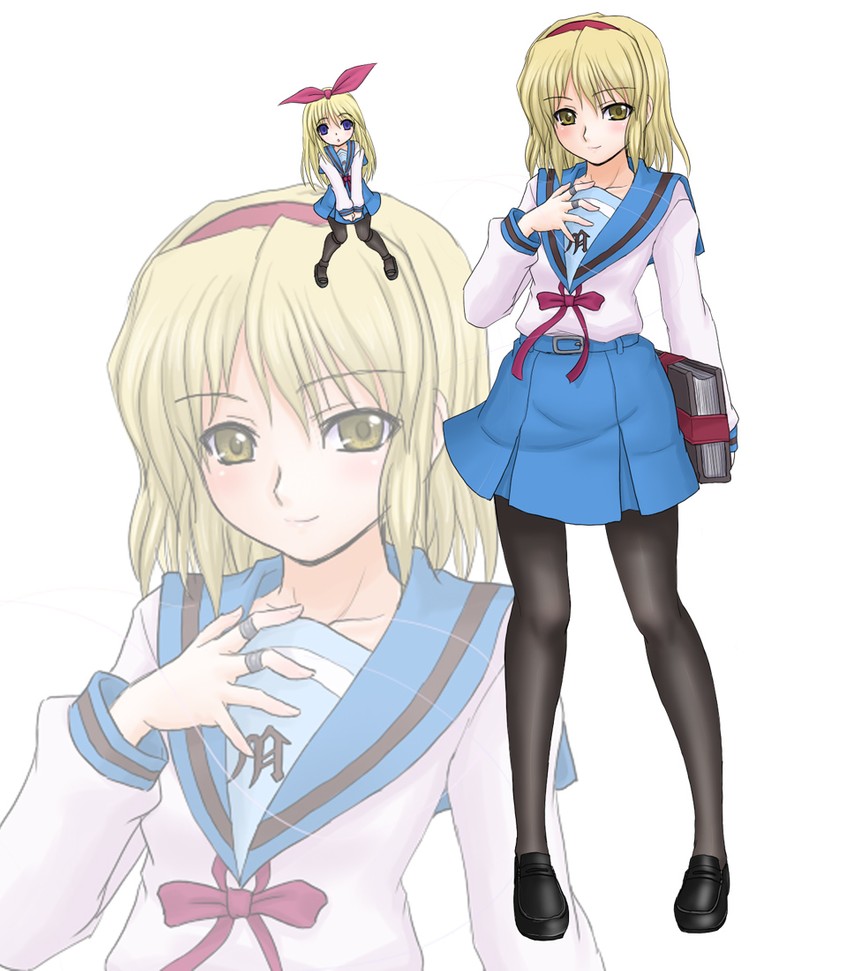 alice margatroid and shanghai doll (touhou and 1 more) drawn by kuro_suto_sukii