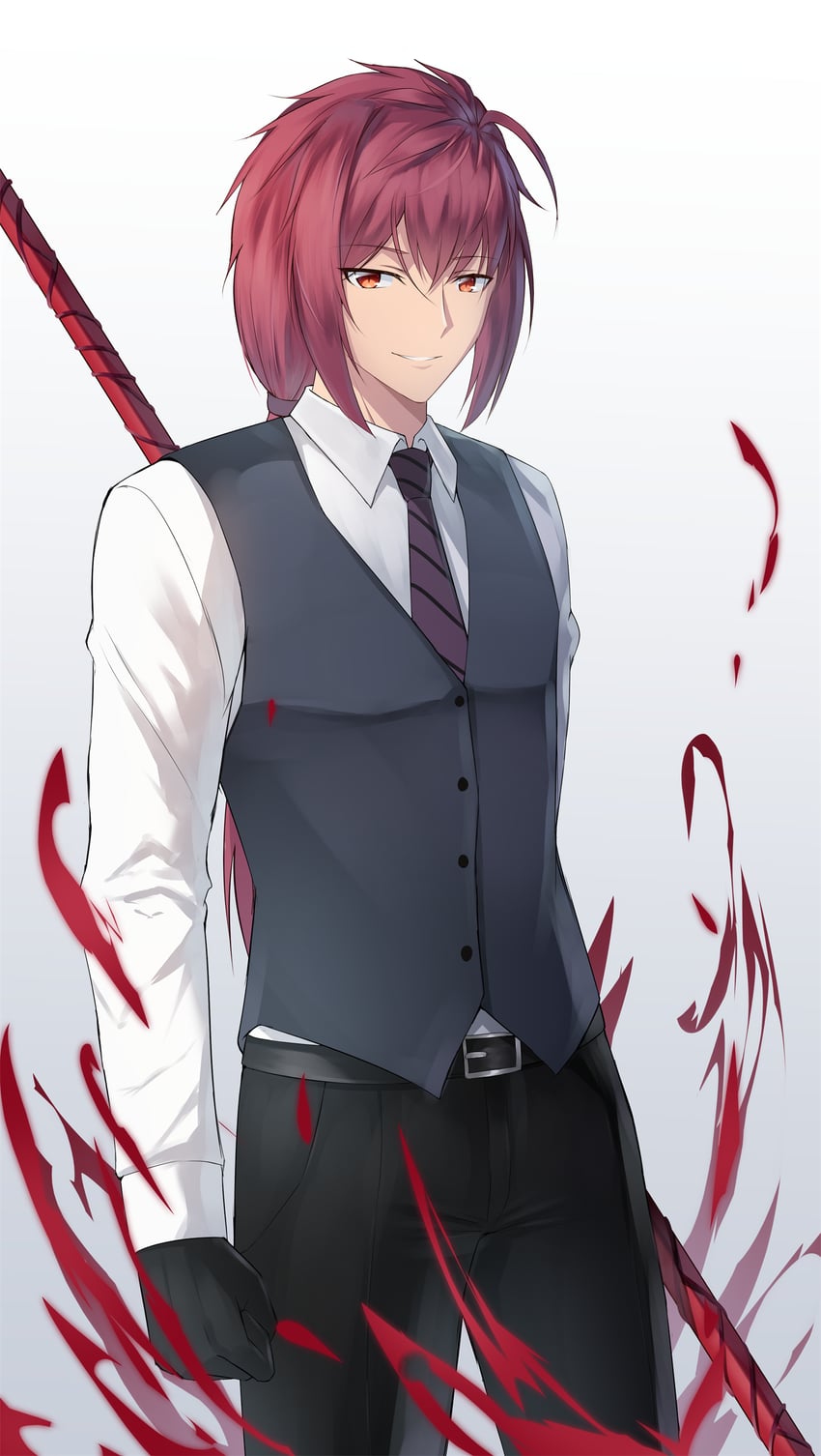 scathach (fate and 1 more) drawn by feng_mouren