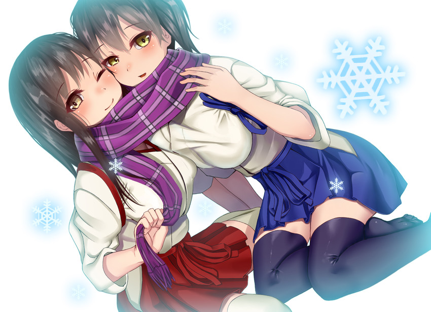 kaga and akagi (kantai collection) drawn by suika_(atelier-yuu)