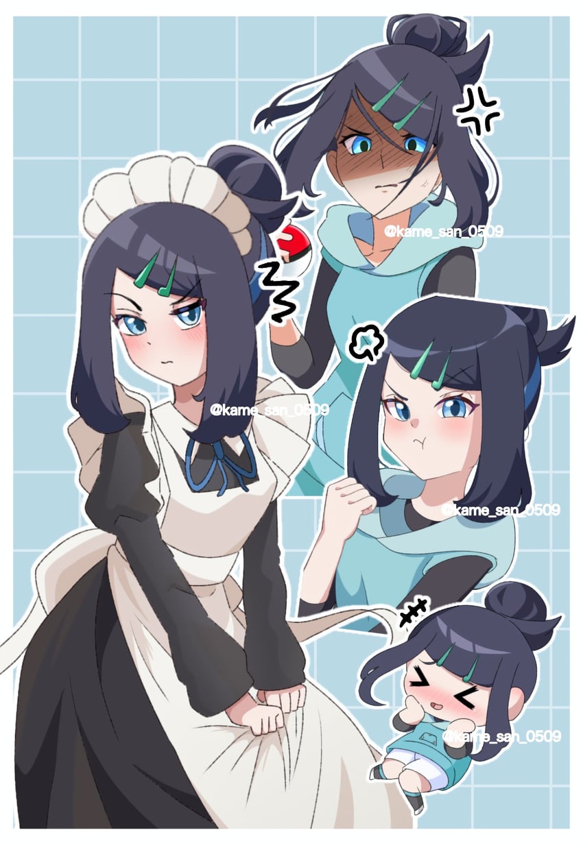 liko (pokemon and 1 more) drawn by kame_san