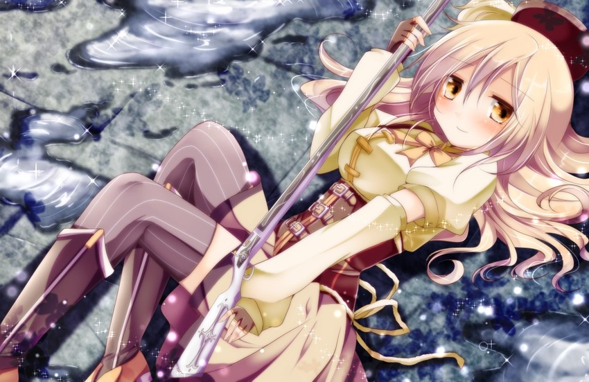 tomoe mami (mahou shoujo madoka magica) drawn by sakura_romu