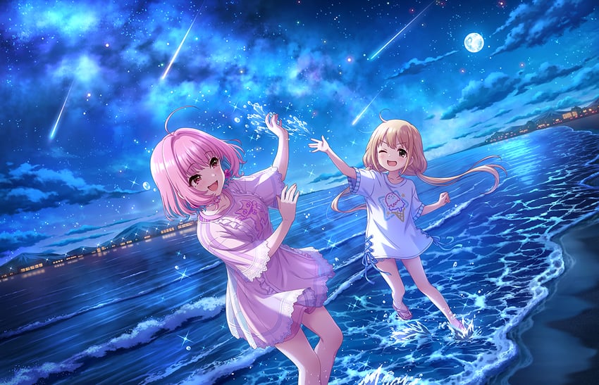 yumemi riamu and futaba anzu (idolmaster and 2 more)