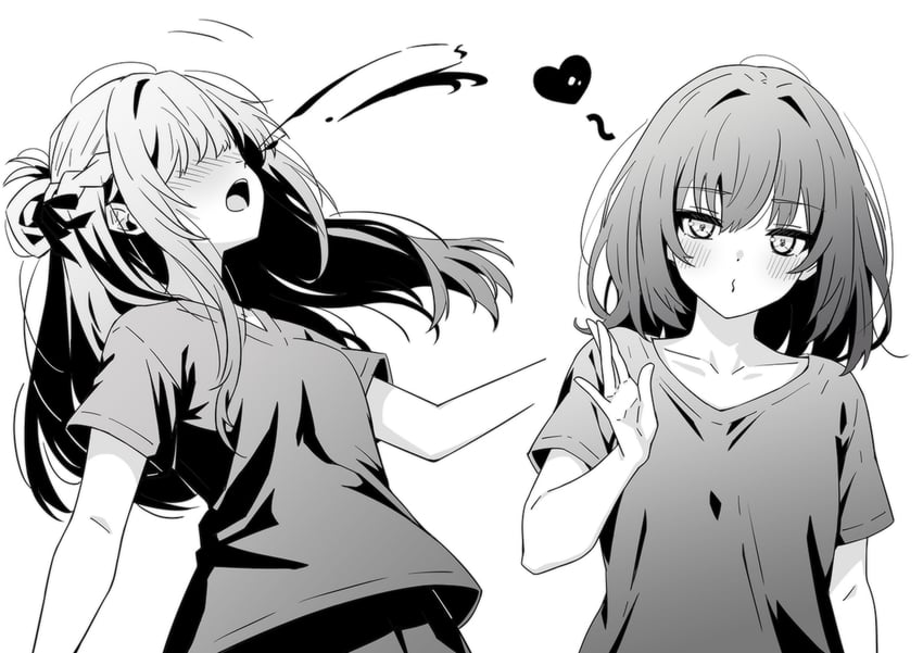 miyagi shiori and sendai hazuki (shuuniichido classmate wo kau hanashi) drawn by lwmina70119