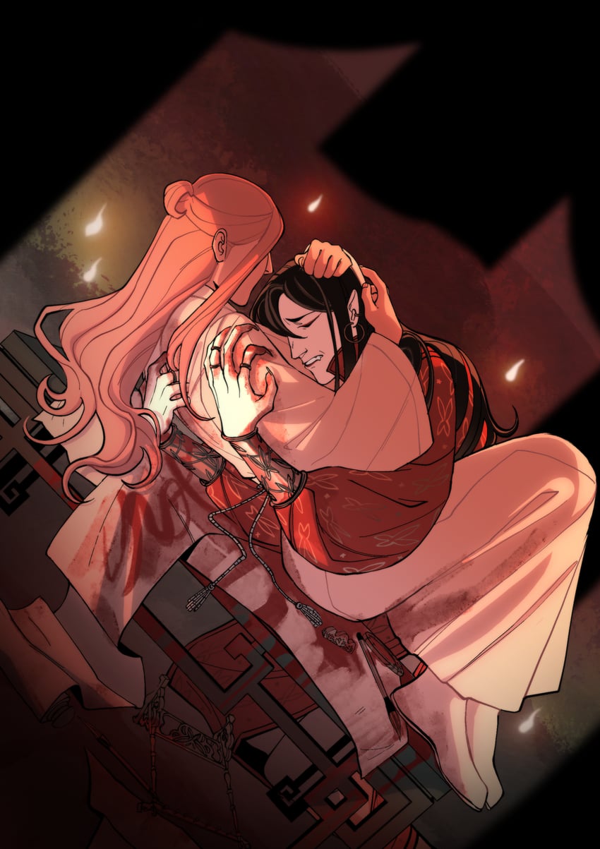 xie lian and hua cheng (tianguan cifu) drawn by malinanan