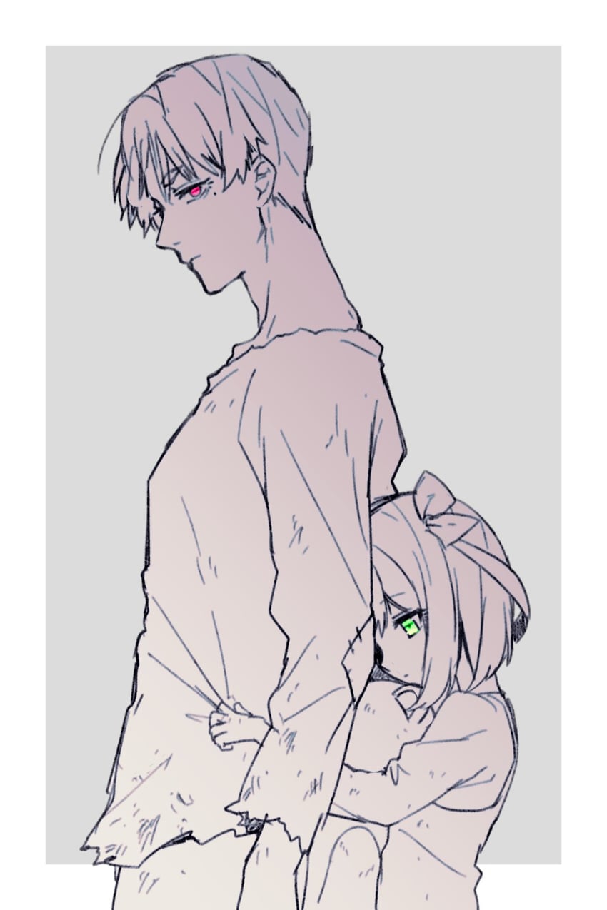 akabane sousei and midorikawa momiji (sentai daishikkaku) drawn by toile_ga_chikaize