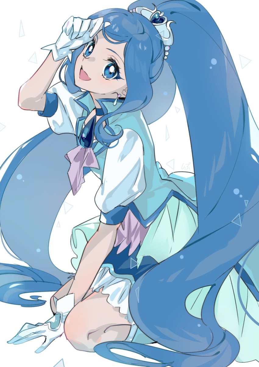 sawaizumi chiyu and cure fontaine (precure and 1 more) drawn by shipu_(gassyumaron)