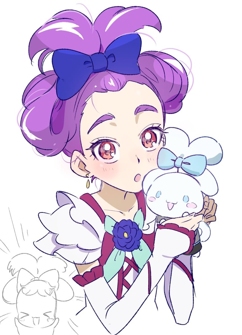 cinnamoroll and milky rose (precure and 4 more) drawn by kei_(wa_shoi)
