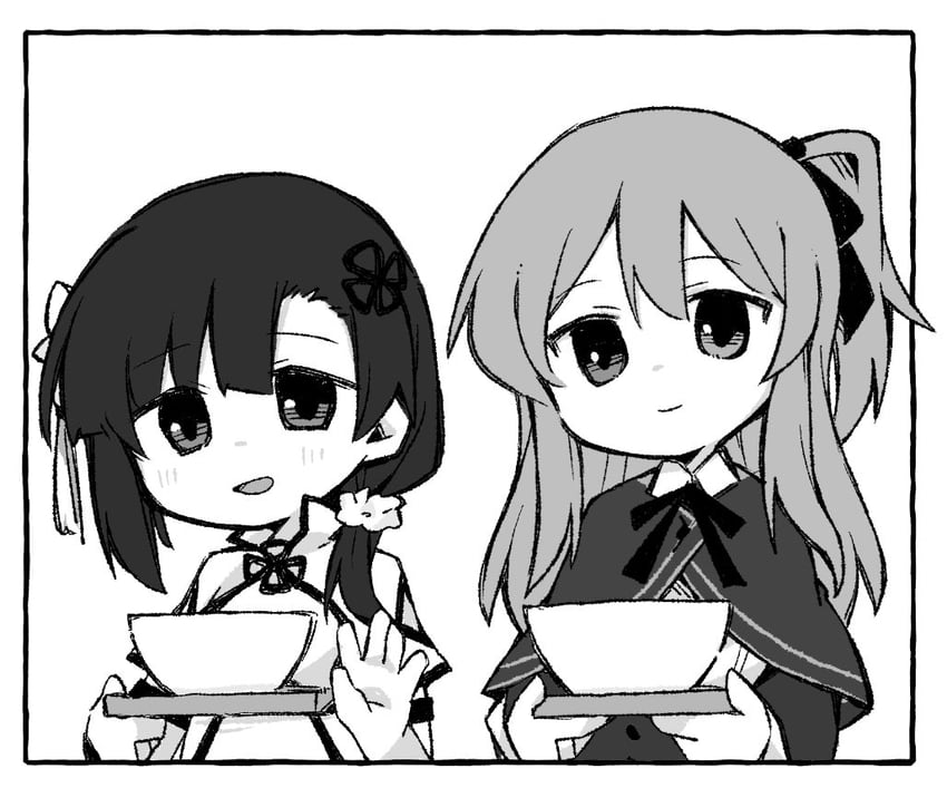 kuo shenlin and wang yujia (assault lily) drawn by toyo_(sameden46)