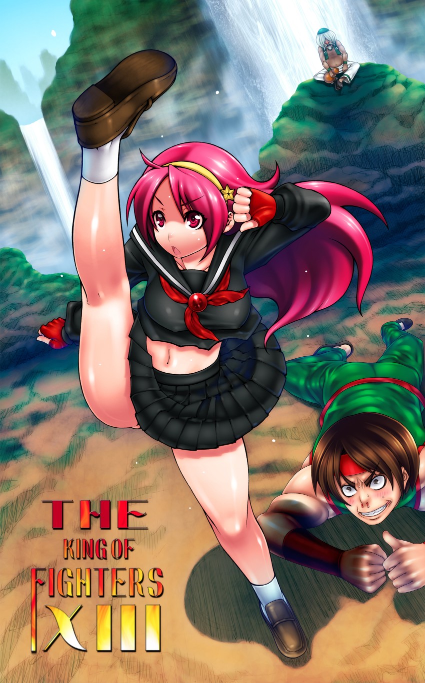 asamiya athena, sie kensou, and chin gentsai (the king of fighters and 1 more) drawn by hachi_menou