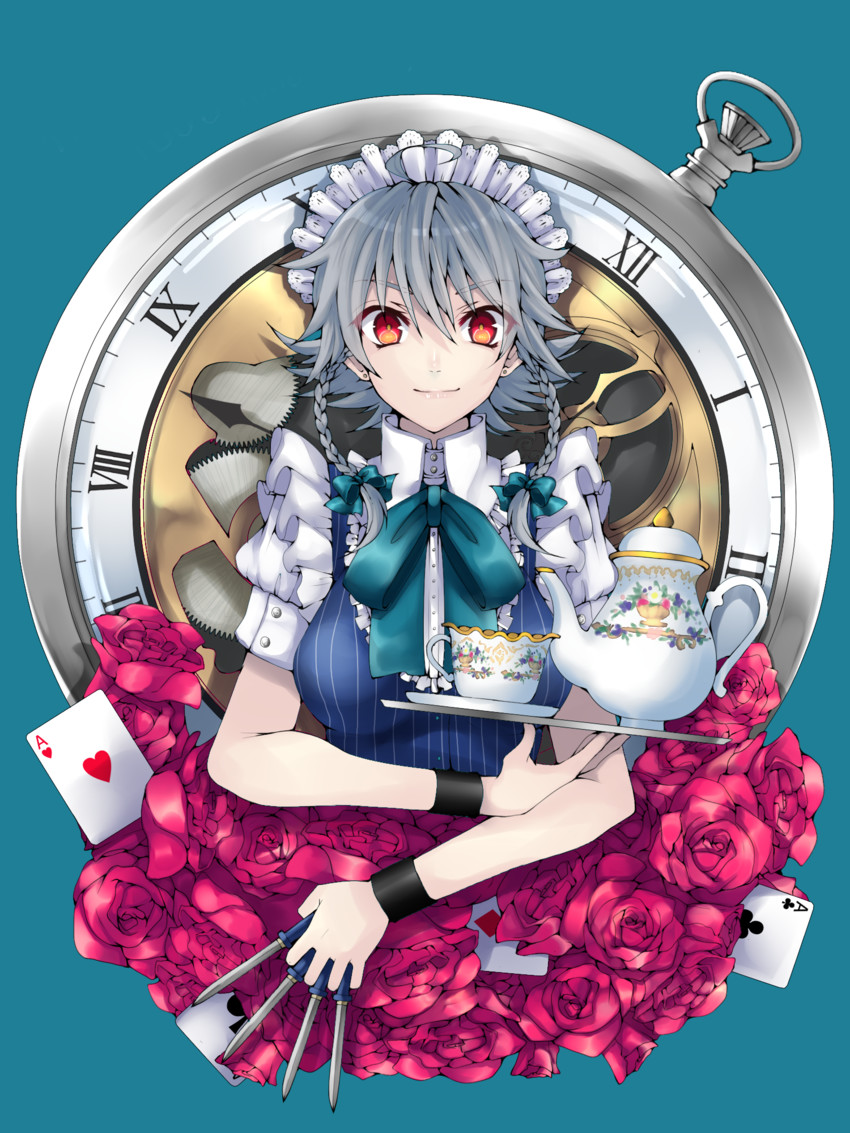 izayoi sakuya (touhou) drawn by 13_(spice!!)