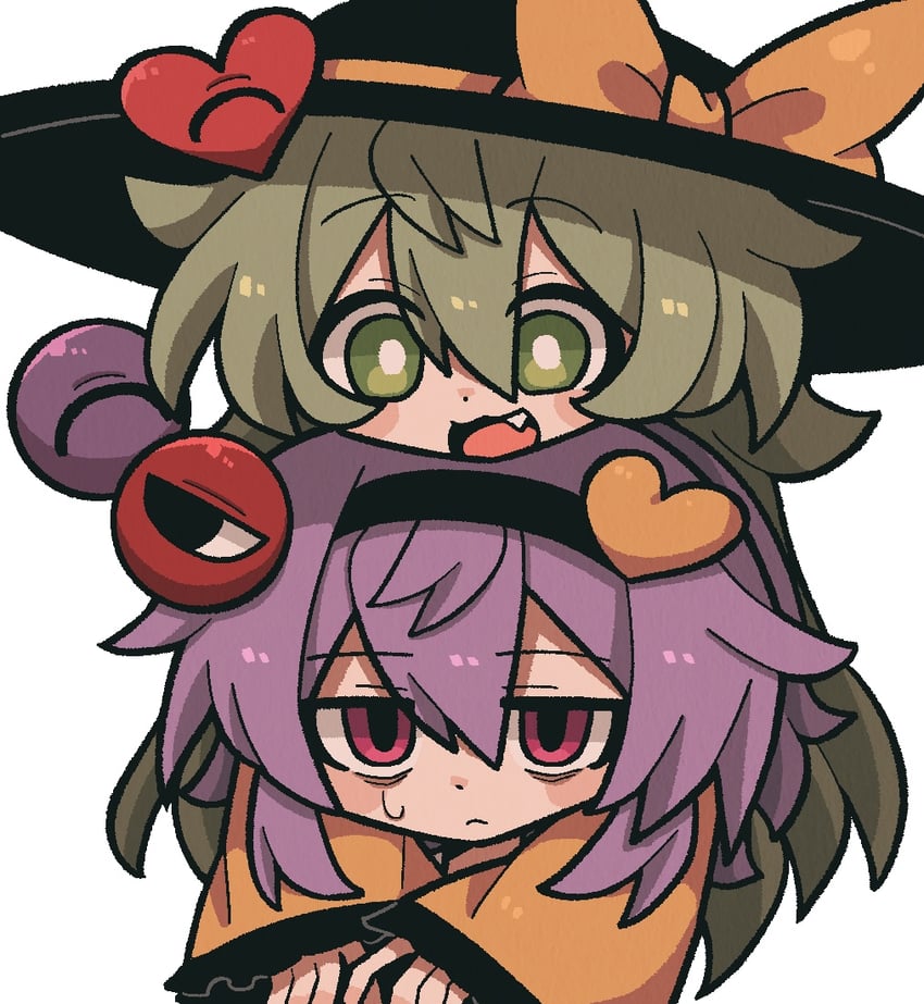komeiji koishi and komeiji satori (touhou) drawn by zunusama