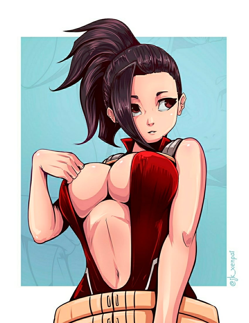 yaoyorozu momo (boku no hero academia) drawn by jk_arts