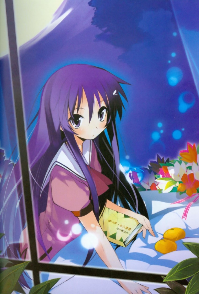 akiba rika (hanbun no tsuki ga noboru sora) drawn by yamamoto_keiji