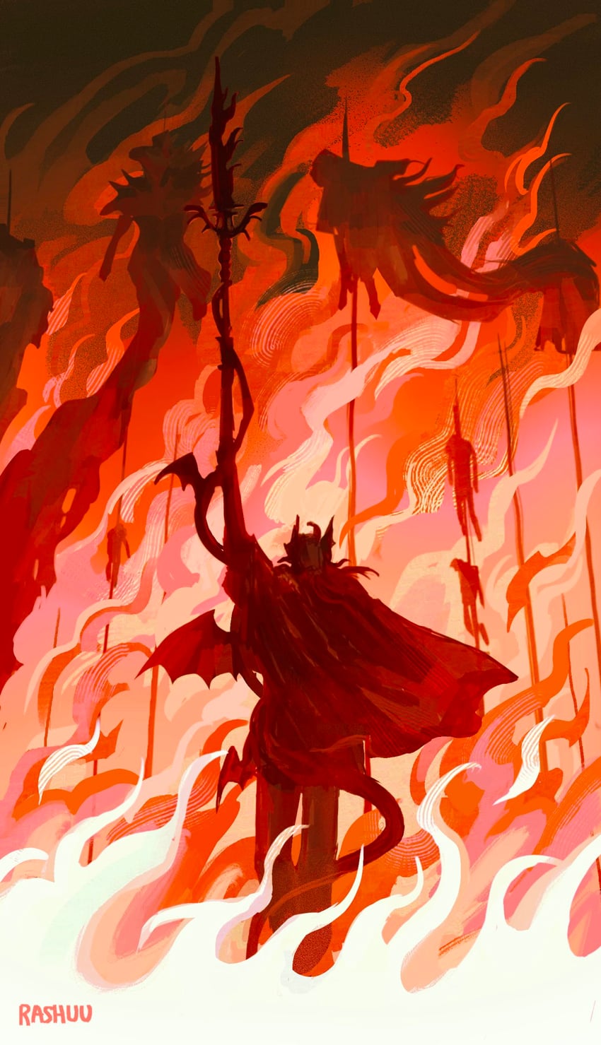 messmer the impaler (elden ring and 1 more) drawn by rashuu