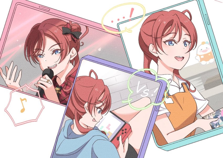 yoneme mei and yuigao (love live! and 2 more) drawn by nico_ron_nico