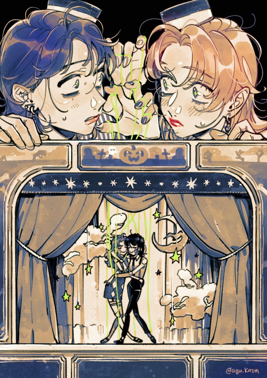 koga mitsuki and oosawa aya (kininatteru hito ga otoko ja nakatta) drawn by arai_sumiko