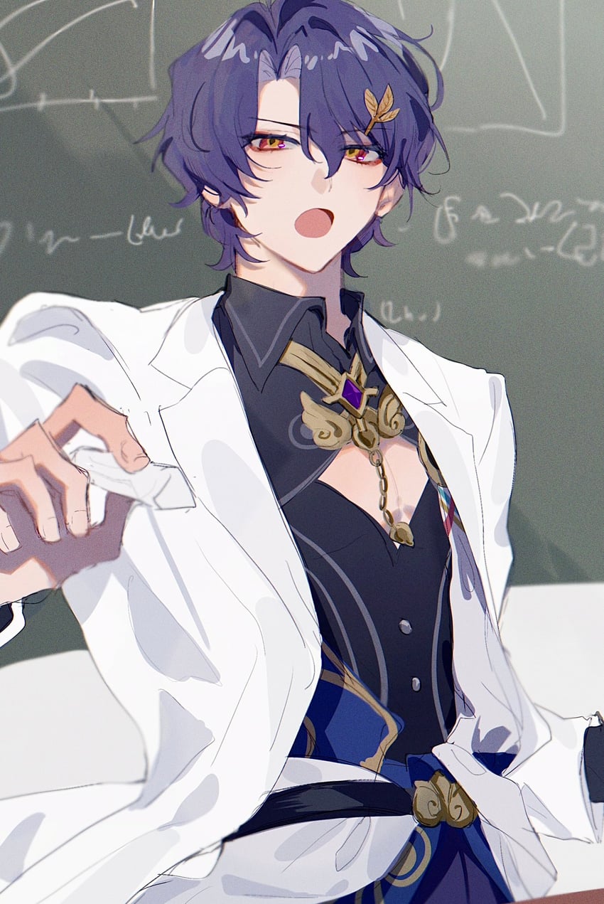dr. ratio (honkai and 1 more) drawn by taru_(tofu_ta)