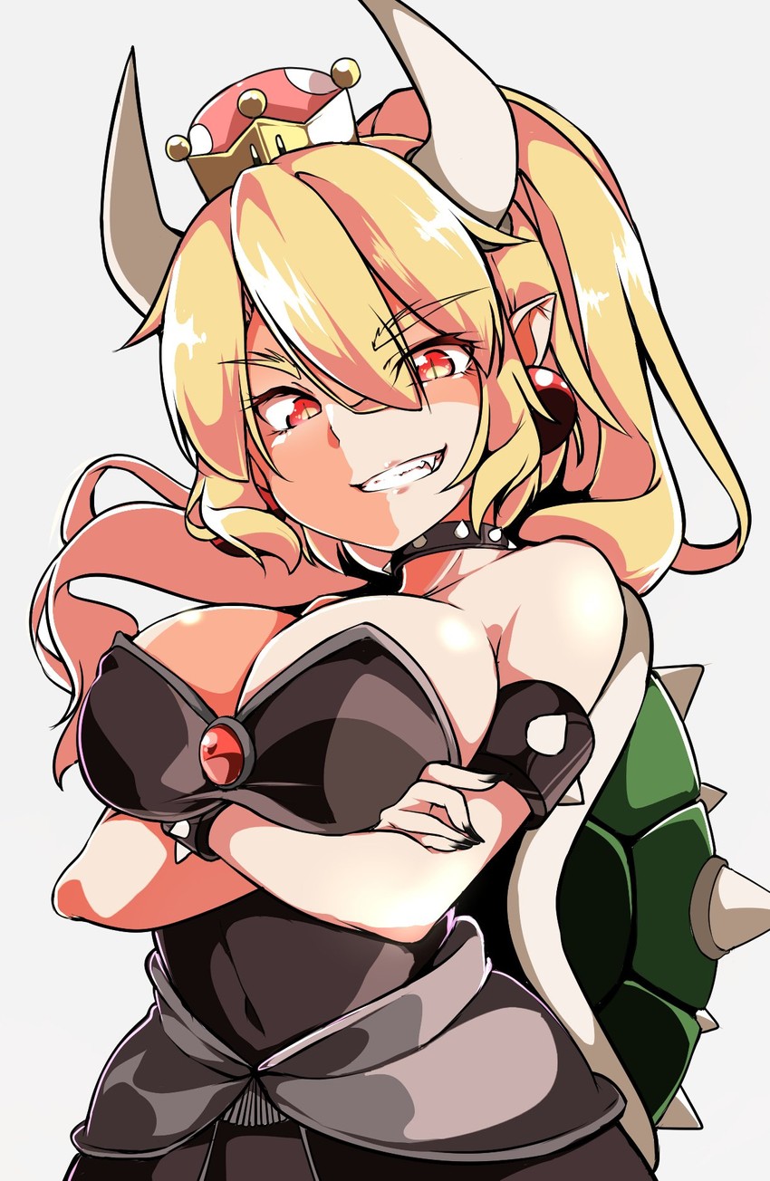 bowsette (mario and 1 more) drawn by gokuu_(acoloredpencil)