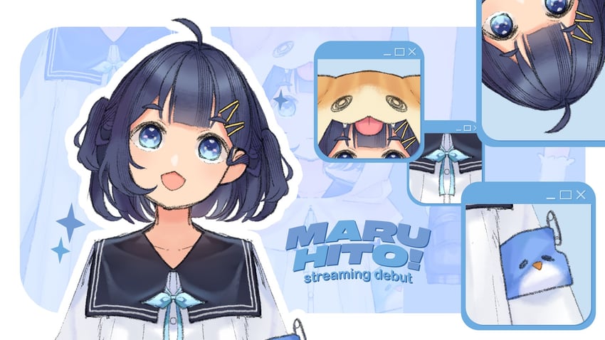 maru and hito'ri (original) drawn by hito_(maruhito)