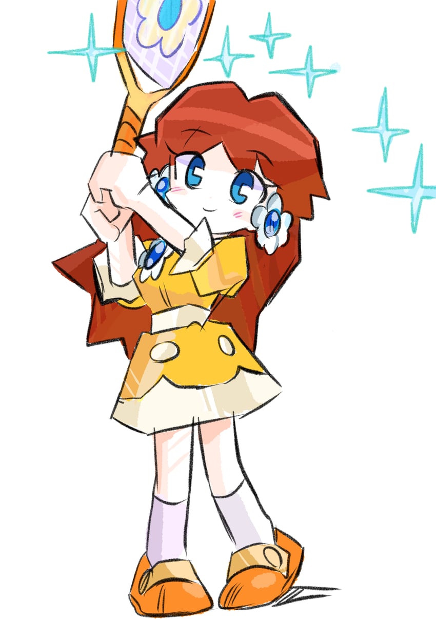 princess daisy (mario and 1 more) drawn by rakugaki_shitagari-ya