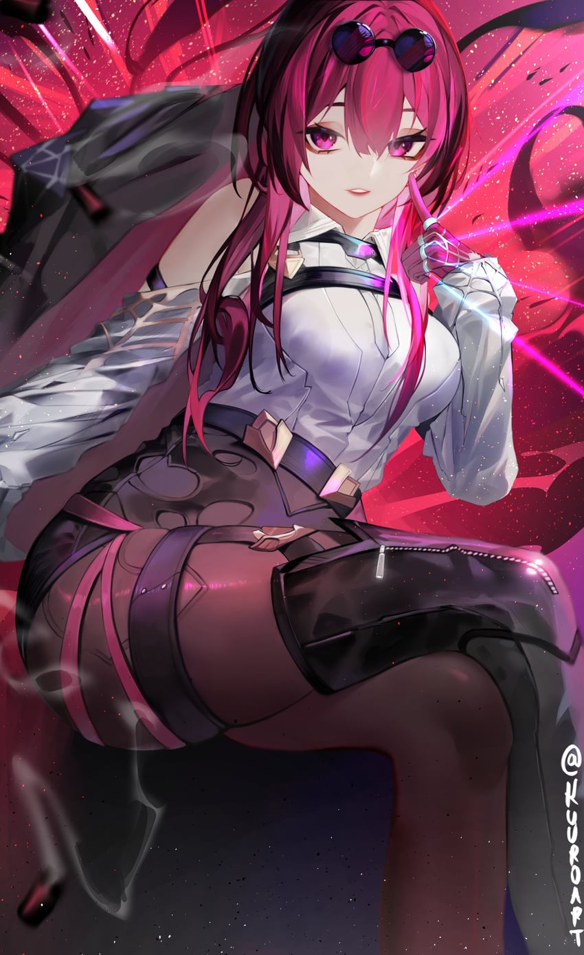 kafka (honkai and 1 more) drawn by kuuro_(kuuroart)
