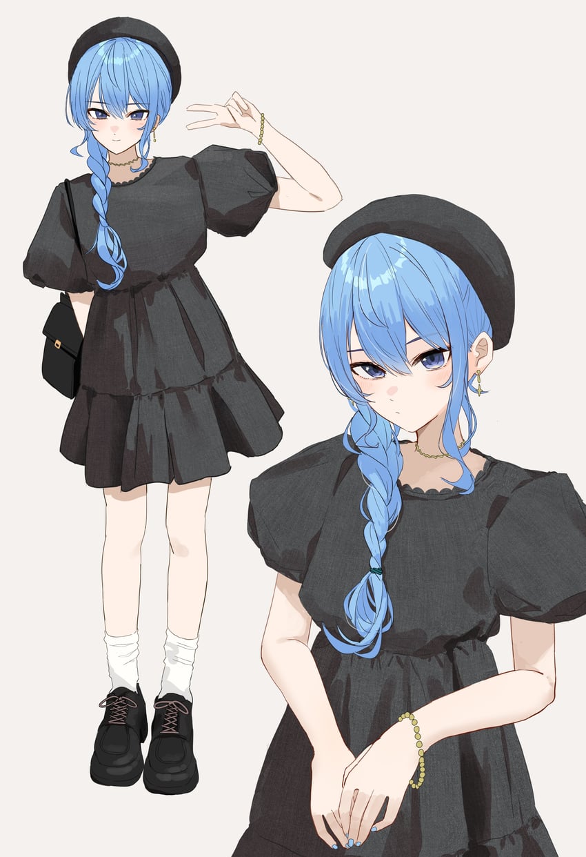 hoshimachi suisei (hololive) drawn by tagosaku_(tatsukiuma0329)