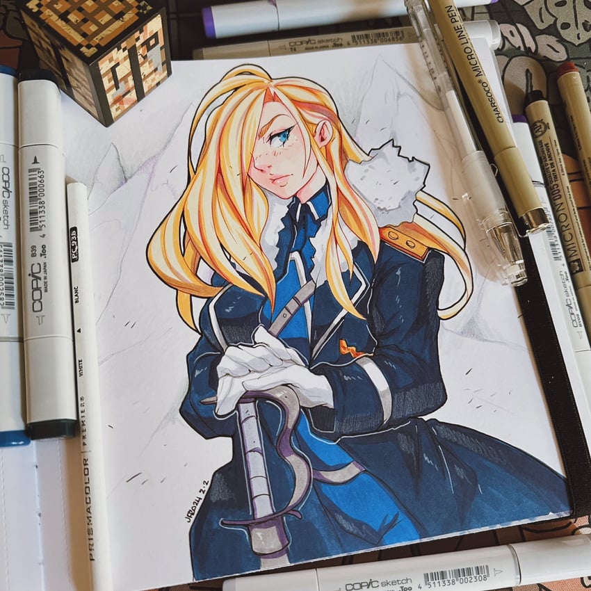 olivier mira armstrong (fullmetal alchemist and 1 more) drawn by 5-ish_(crevettavt)