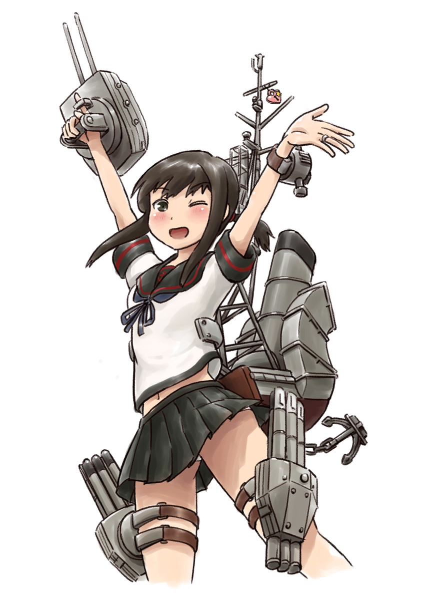 fubuki and fubuki kai ni (kantai collection) drawn by karasu_(naoshow357)