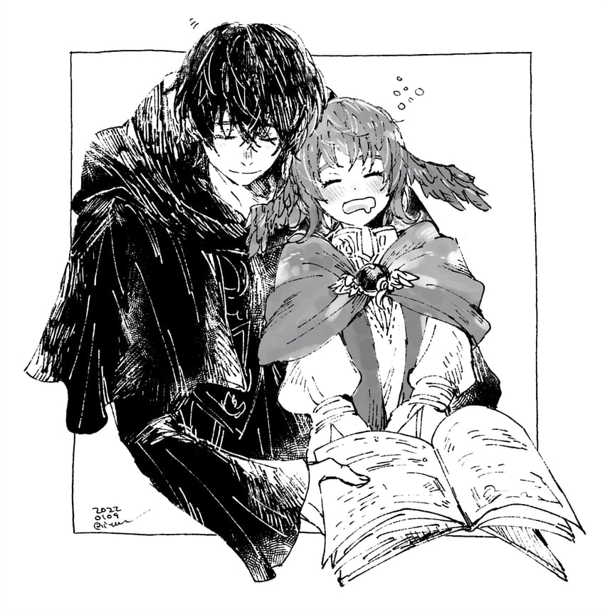 meteion and hermes (final fantasy and 1 more) drawn by itowo_(itowc)