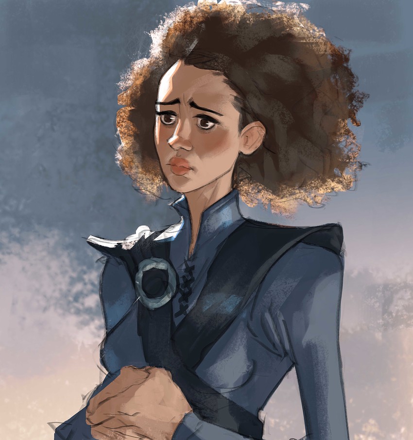 missandei (a song of ice and fire and 1 more) drawn by ramon_nunez