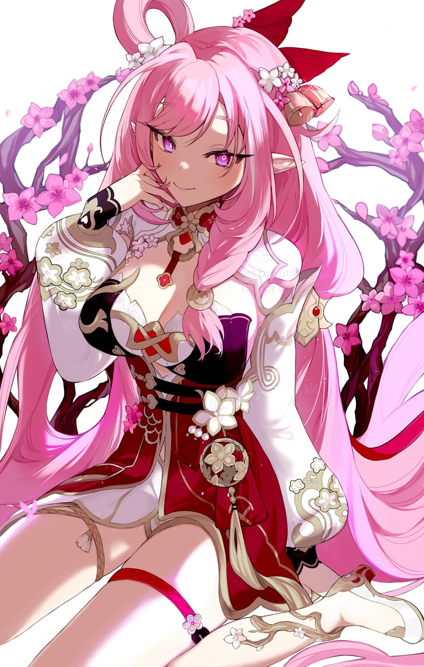 elysia (honkai and 1 more) drawn by yun-yang