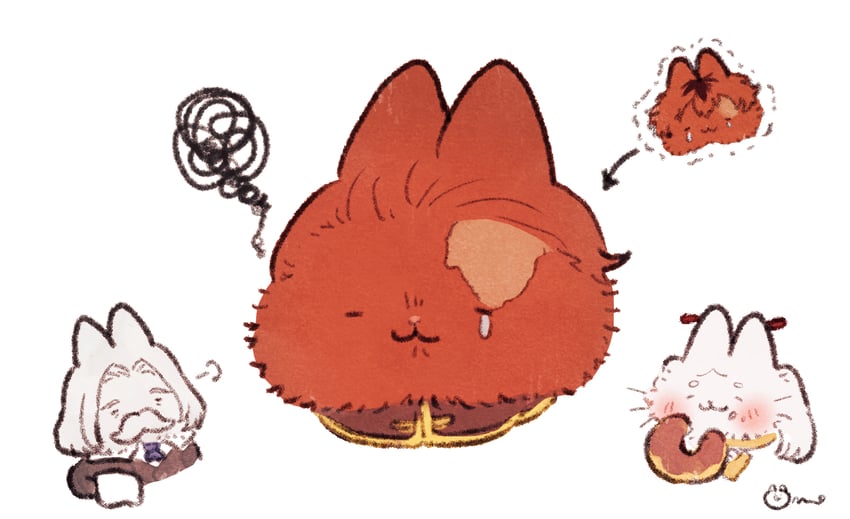 frieren, stark, and orden's butler (sousou no frieren) drawn by drawingnaho