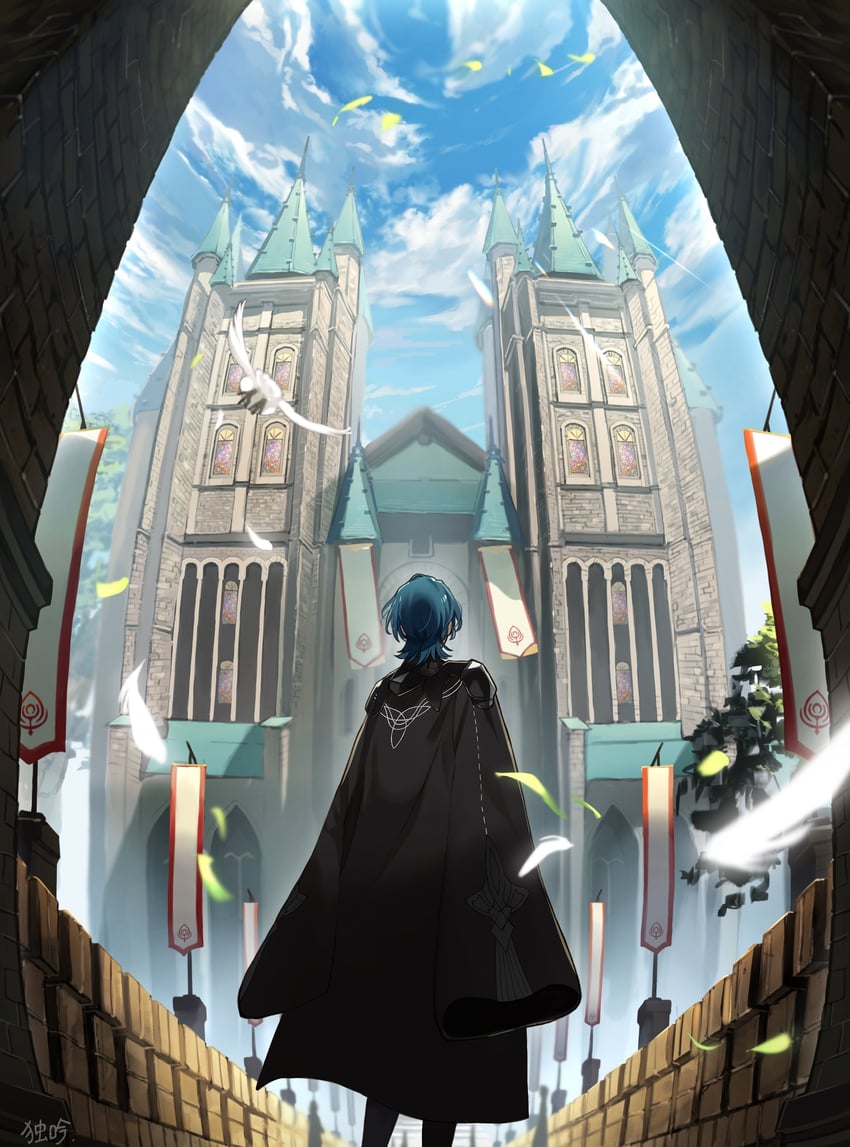 male byleth (fire emblem and 1 more) drawn by doku_gin1126