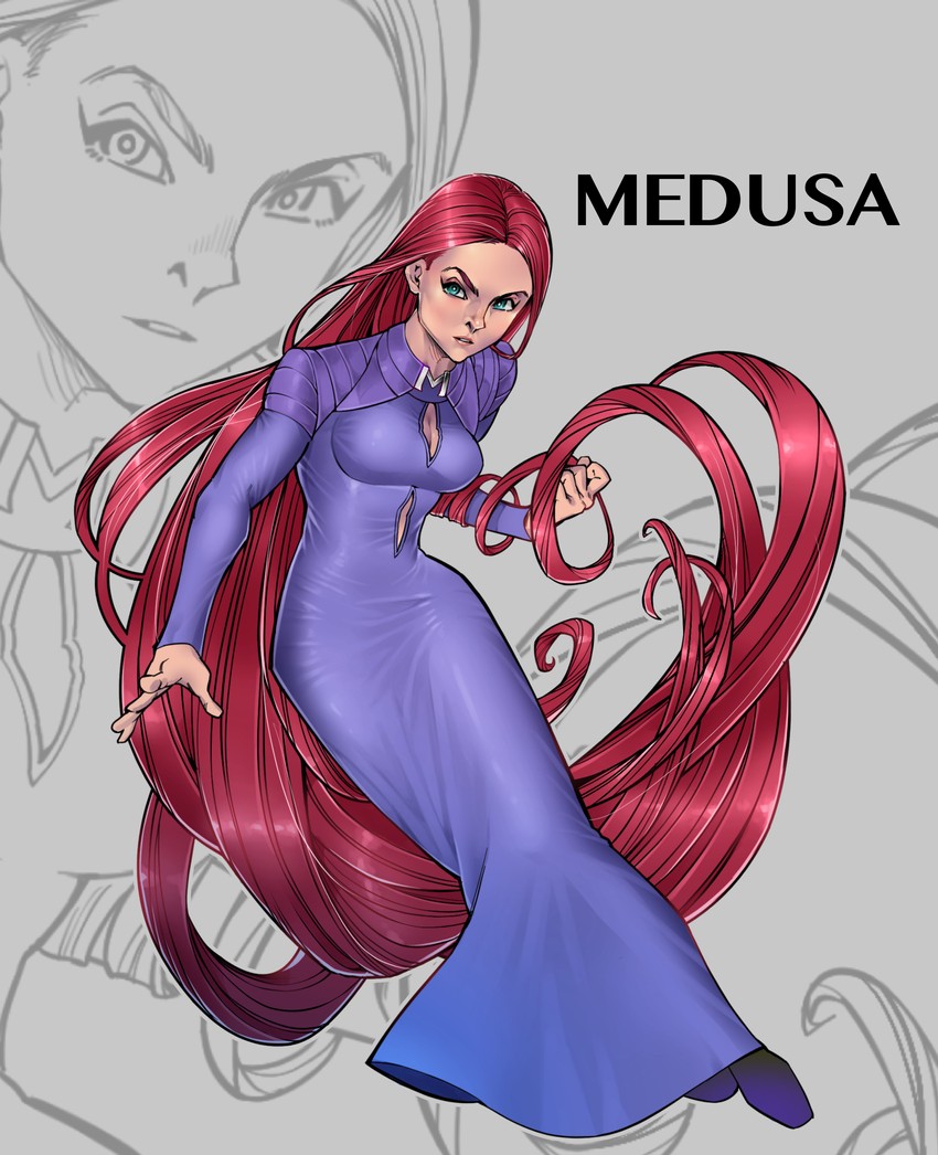 medusa (marvel and 2 more) drawn by nakasone_god