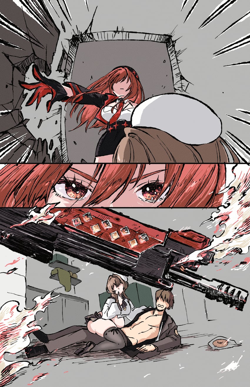 rapi, commander, and bready (goddess of victory: nikke) drawn by aoi_kili