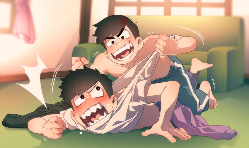 matsuno karamatsu and matsuno ichimatsu (osomatsu and 1 more) drawn by kyosein