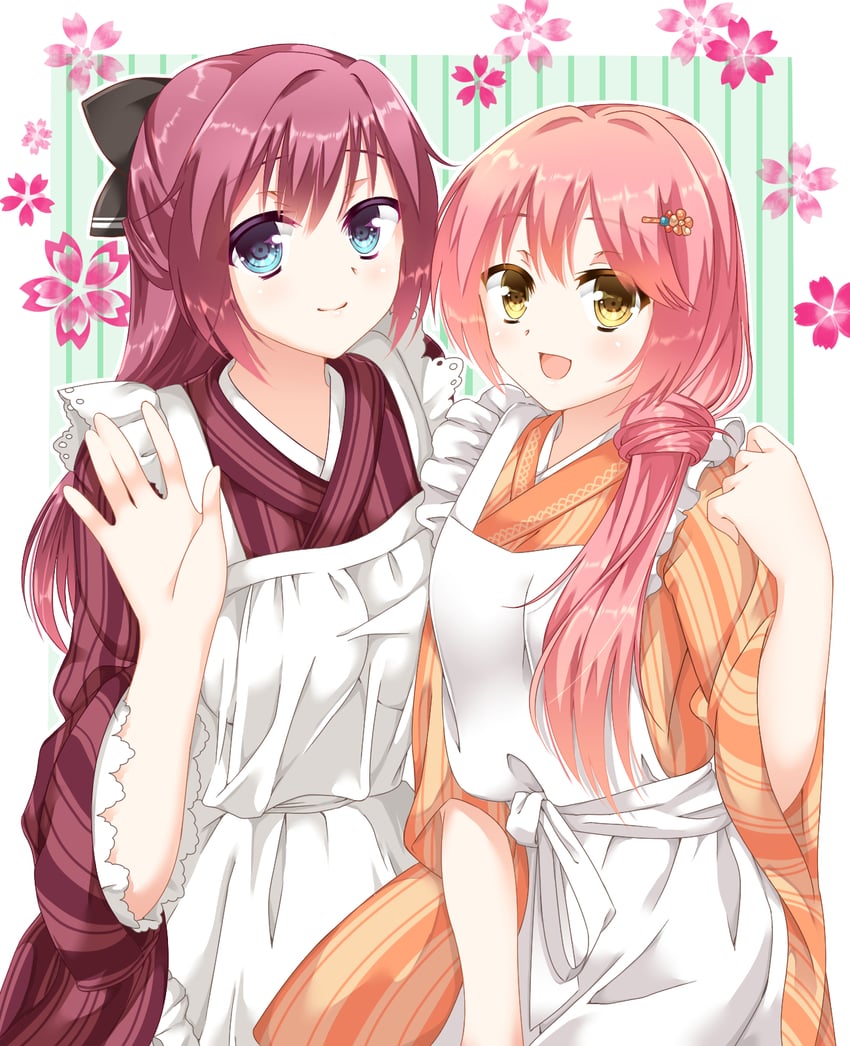 maniwa roka and kurama koharu (senren banka) drawn by fuyukichi_(nikoniko1567)