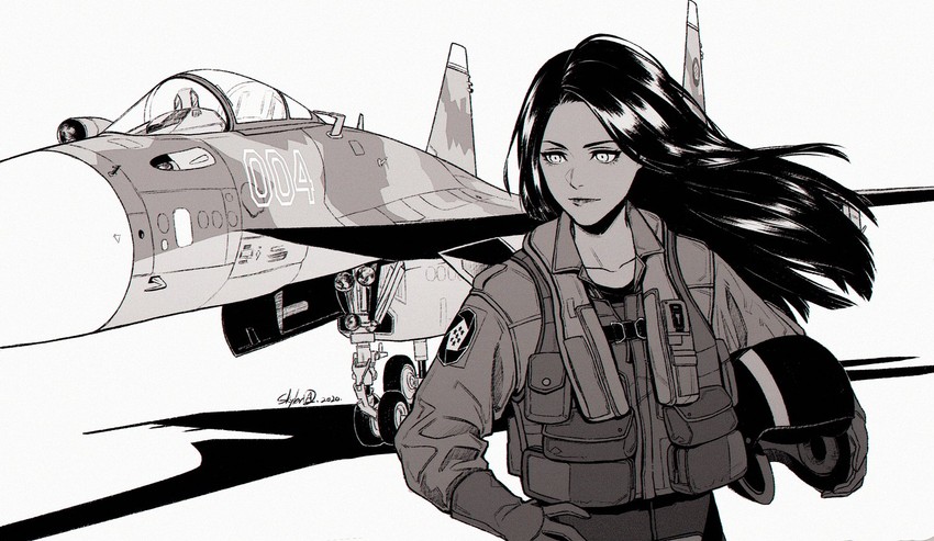 yellow 4 (ace combat and 1 more) drawn by skyleranderton