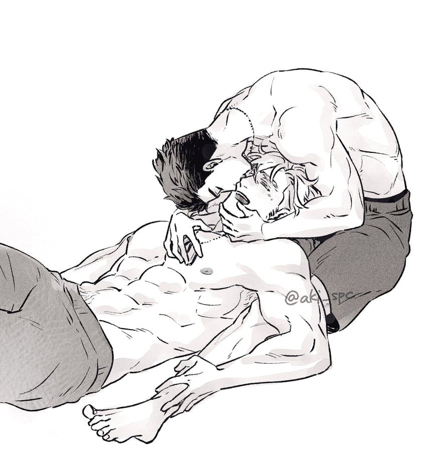 ao isami and lewis smith (yuuki bakuhatsu bang bravern) drawn by aki_(supekutooru)