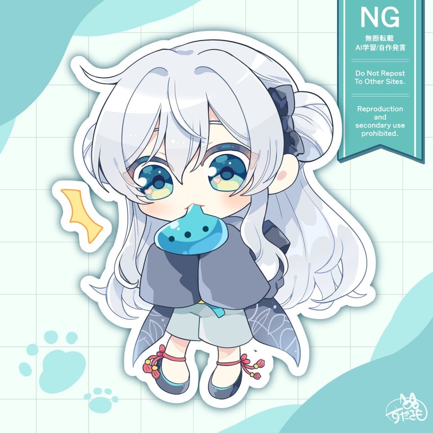 nekomugi tororo (indie virtual youtuber) drawn by sudasamo