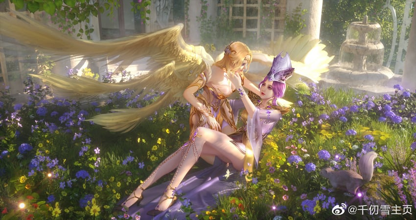 qian renxue and bibi dong (douluo dalu) drawn by qian_renxue_zhuye