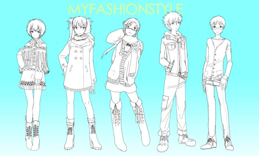 souryuu asuka langley, ayanami rei, ikari shinji, nagisa kaworu, and makinami mari illustrious (neon genesis evangelion and 1 more) drawn by saifu_(sisutakh)