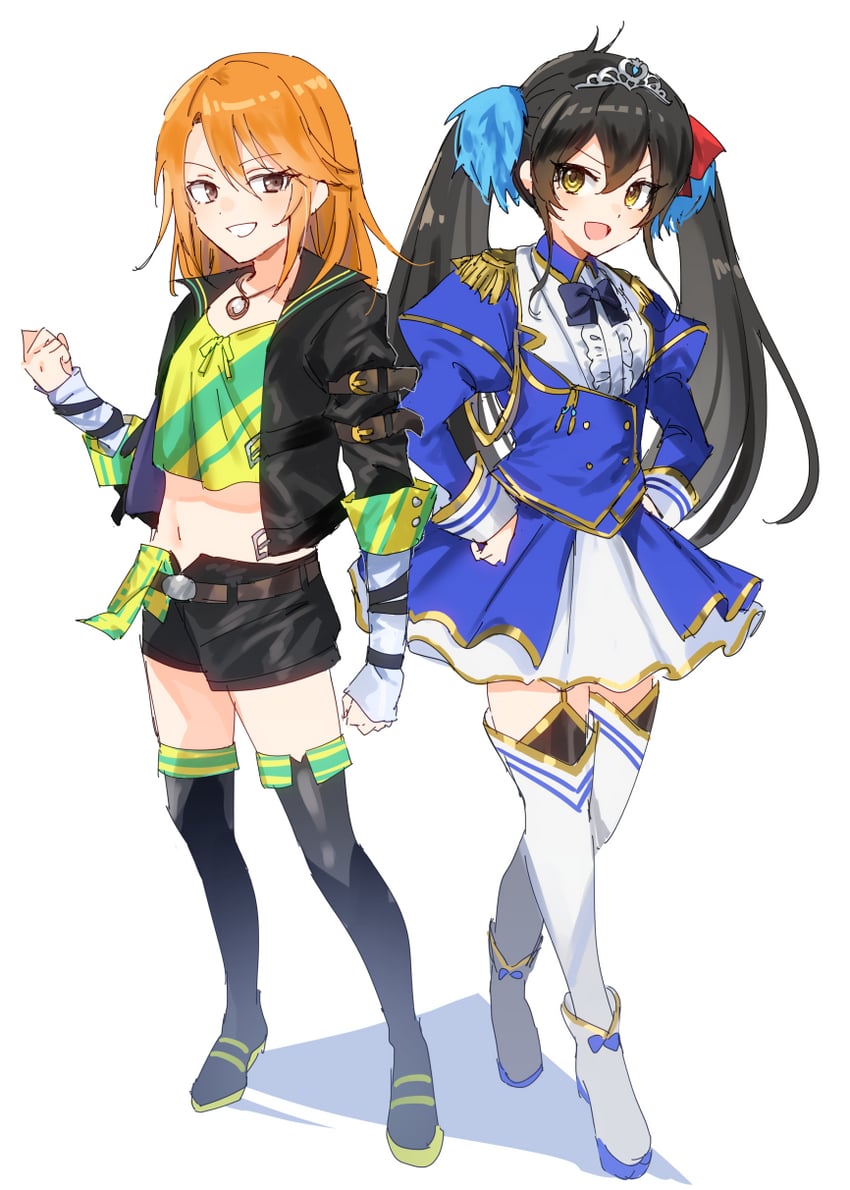 daiwa scarlet, vodka, yuuki haru, and matoba risa (idolmaster and 2 more) drawn by fuchina