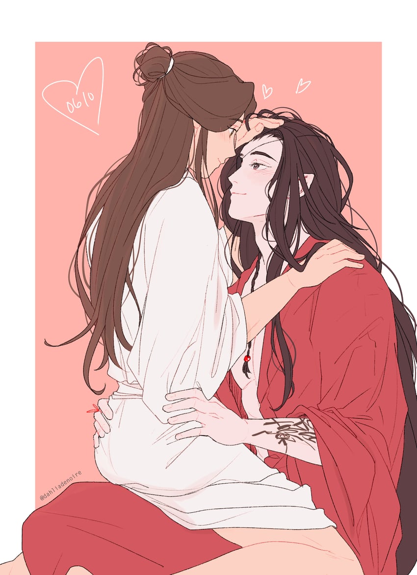 xie lian and hua cheng (tianguan cifu) drawn by tamtam_(dahliadenoire)
