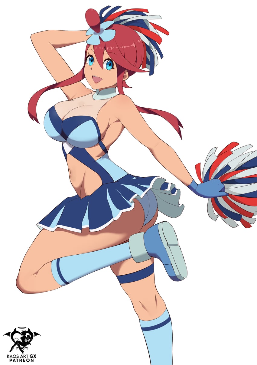 skyla (pokemon and 1 more) drawn by kaos_art