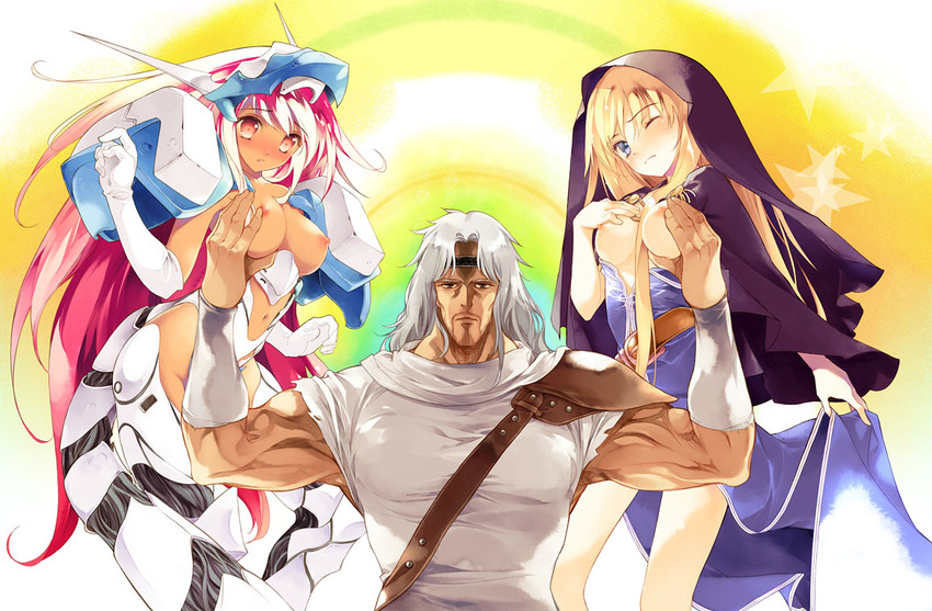 toki, justice, and goeniko (guilty gear and 2 more) drawn by sumi_keiichi