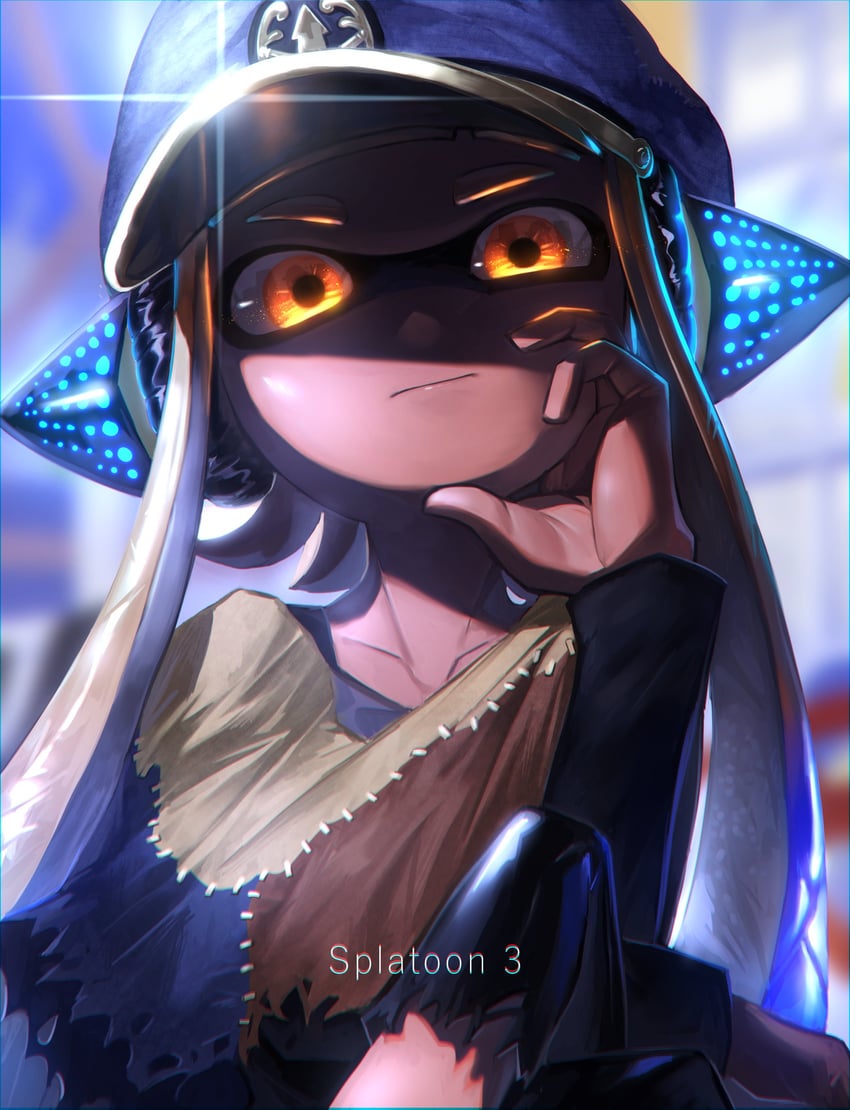 inkling player character, inkling girl, agent 3, and captain 3 (splatoon and 1 more) drawn by no_(13_10_1230)