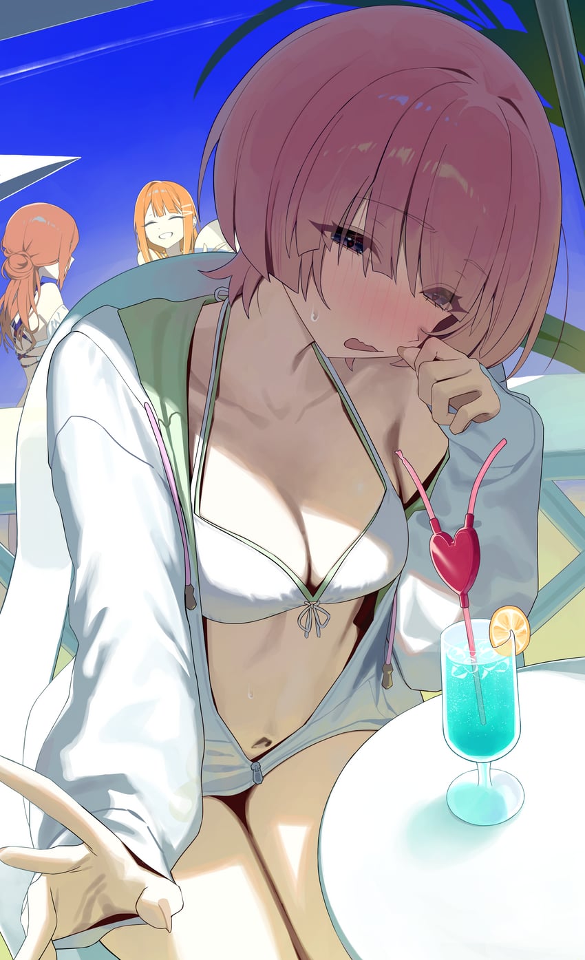 himesaki rinami, arimura mao, and shiun sumika (idolmaster and 1 more) drawn by syhan