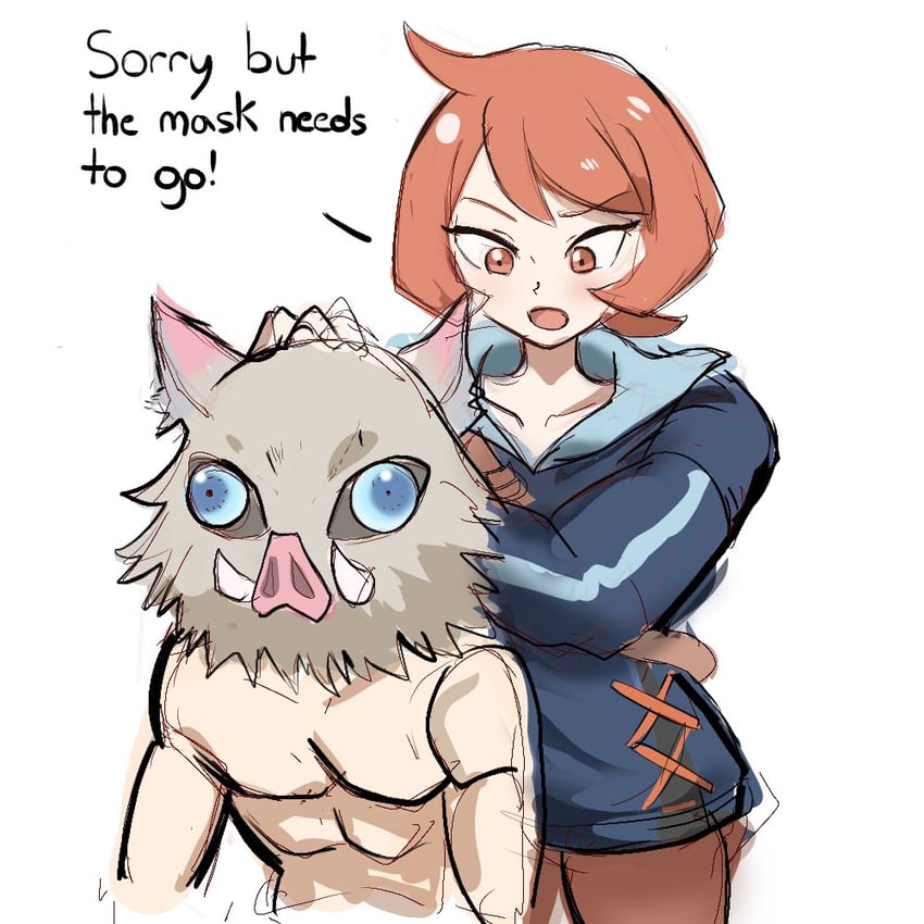 arezu and hashibira inosuke (pokemon and 2 more) drawn by rakeemspoon